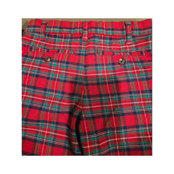 Gymboree Christmas Plaid Pants Red Boy's 18 to 24 Months - Picture 4 of 5